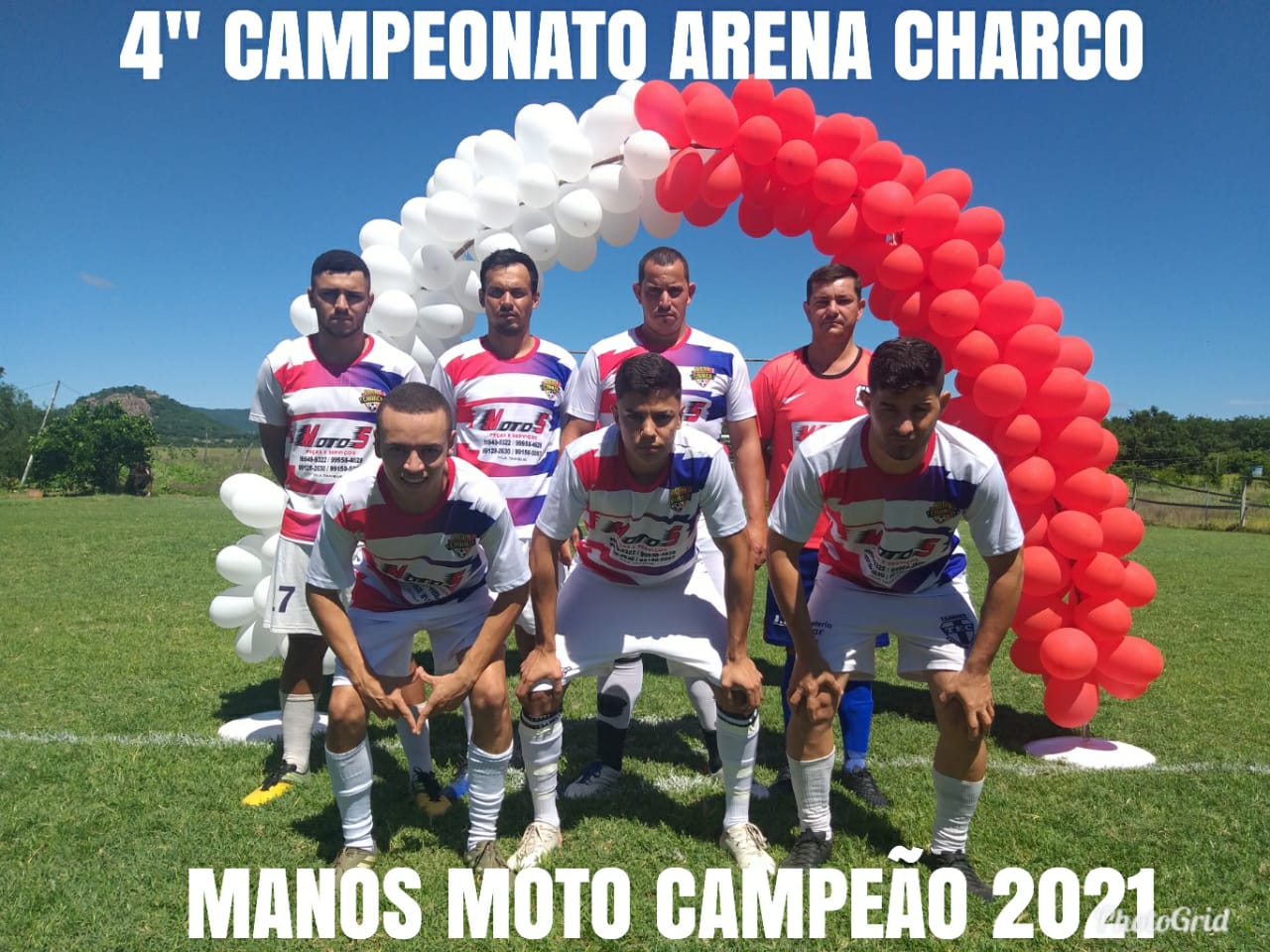 Arena Charco recebe um grande público e o time da Manos Moto do Tanque levanta a taça de campeão