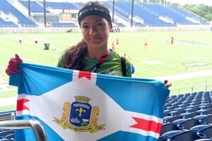 Rádio Liberdade 87,9 FM de Porteirinha-MG - Rebeca, de Porteirinha para os holofotes internacionais da NFL Flag (1)