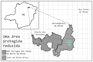Rádio Liberdade 87,9 Fm de Porteirinha-imgi_6_Mapa-Uma-Area-Protegida-Reduzida